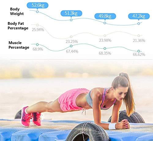 Sisliya Sisliya Body Fat Solar Scale Bluetooth, Digital Body Weight Bathroom Scales Weighing Scale with Smart BMI Scale, Body Composition Monitors with Smartphone App Baby Weight Machine For Hospital