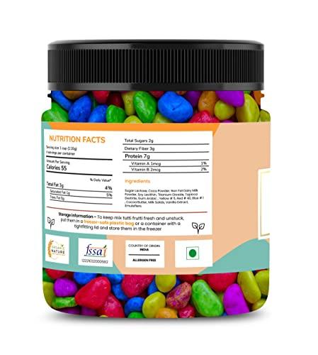 ORGANIC NATURE Organic Nature A Grade Rock Candy - Stone Candy - Milk Stone Chocolate - Rock Shape Chocolate Stone Candy 250 Gram(Jar Pack)