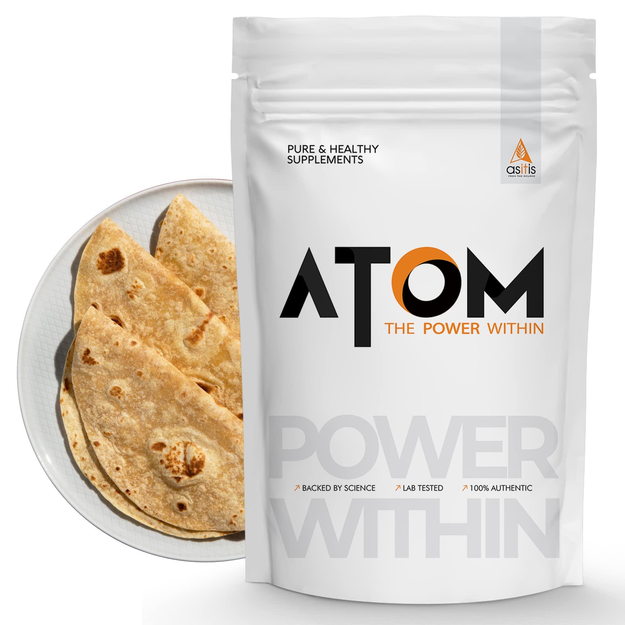 Asitis Nutrition AS-IT-IS ATOM Roti Protein 1kg | Make Roti’s Protein Rich | Easy to use | 25g Protein per Serving