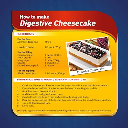 McVities McVitie's Digestive High Fibre biscuits with Goodness of Wholewheat, 1Kg Super Saver Family Pack