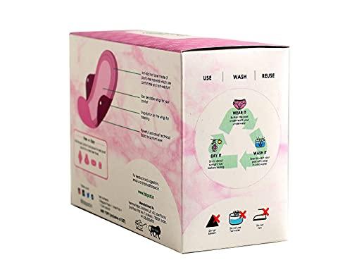 FabPad FabPad Reusable Washable Sanitary Cloth Pads Napkins Eco-Friendly Menstrual Hygiene Solutions (Pack of 4) (Pink, 3 Day Pads + 1 Night Pad)