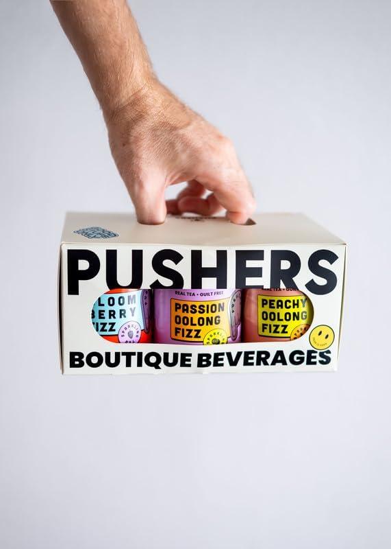 PUSHERS PUSHERS Drink Sparkling Bloom Berry Fizz with Roselee & Berries Flavors | No Artificial Flavors, No Artificial Sweeteners, No Artificial Color | Product of Thailand, 230 ml each (Pack of 9)