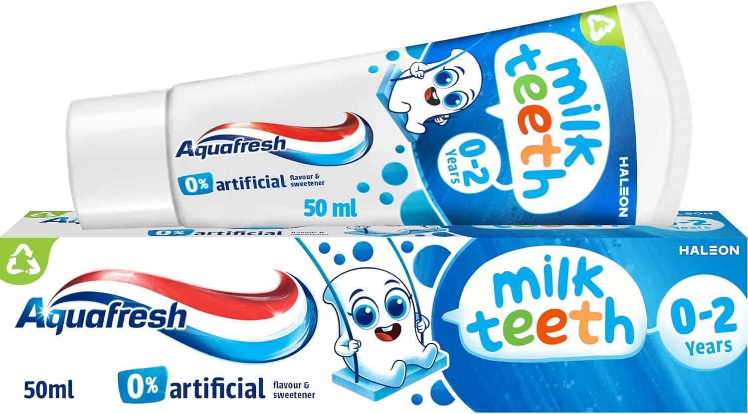 Aquafresh AQUAFRESH MILK TEETH TOOTHPASTE (0-2Y) - 50ML