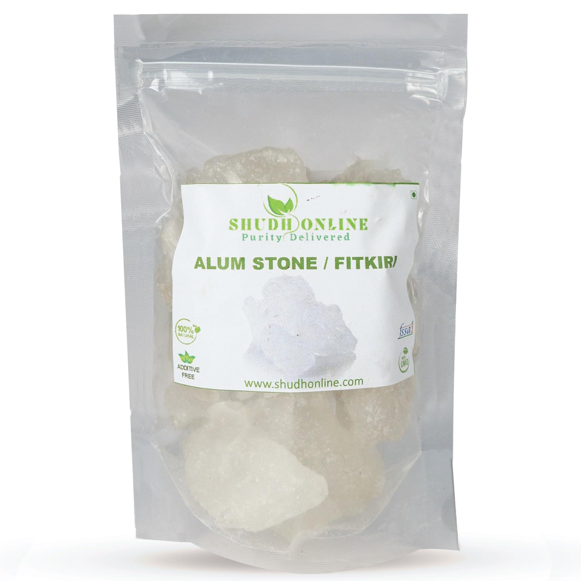 Shudh Online Shudh Online Fitkiri, Fitkari, Fitakri, Alum stone (50 grams) - Water purification, Vastu, Shaving, Skin, Teeth, Plants