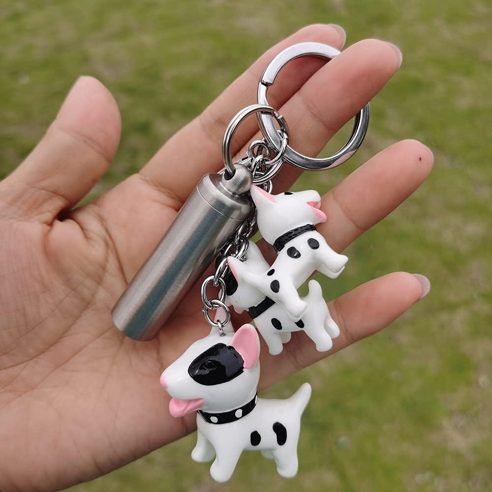 warmUS Medical Grade Stainless Steel Pill Fob with 2 Cleaner Brushes and 2 Sealing Rings Emergency Aspirin Waterproof Keychain Pill Holder(Diameter - 0.59\" x Height 1.96\")