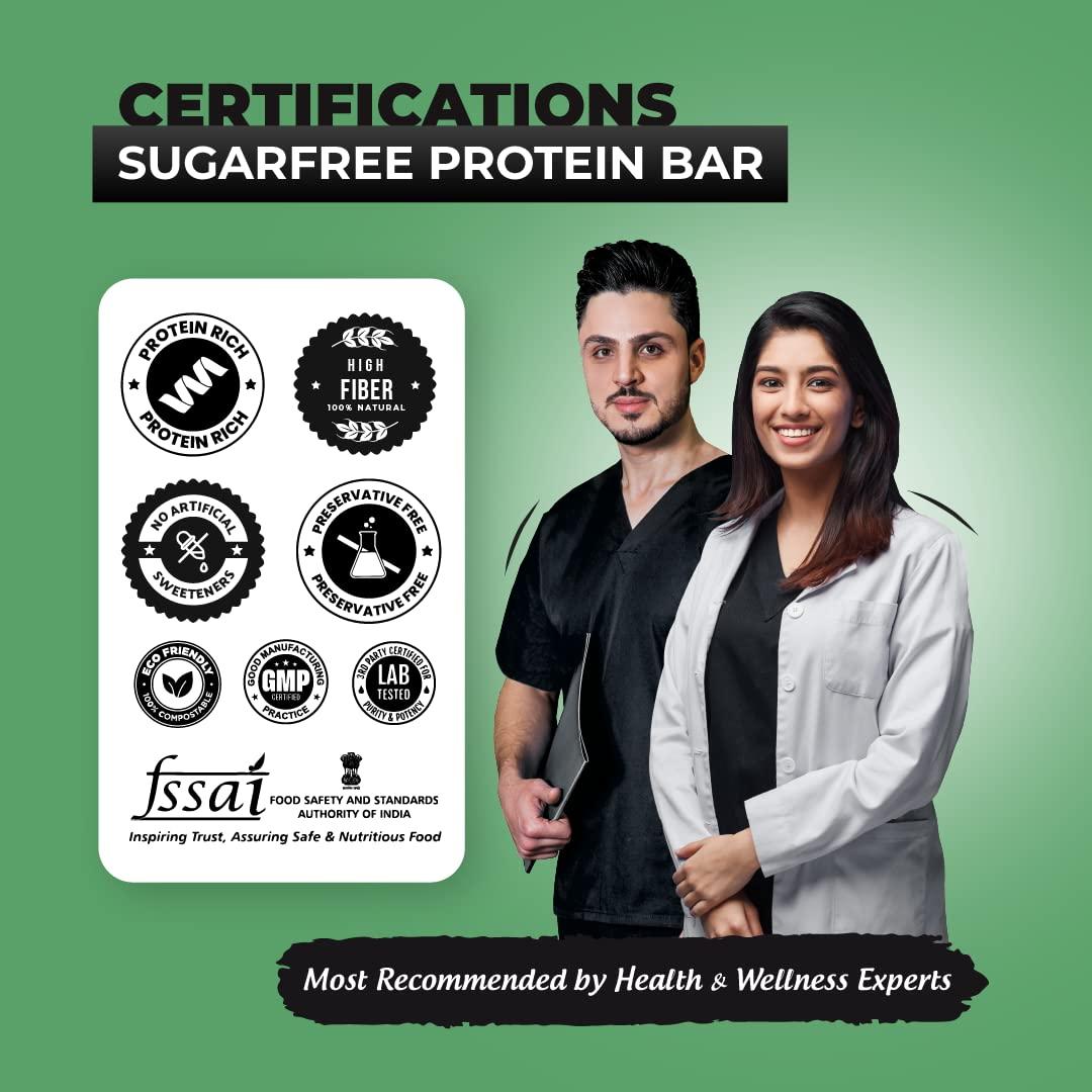 HYP HYP- Lean Sugar-Free Protein Bar Mint Chocolate (6x40g) | 10g Protein per Bar | High Fiber | Low Net Carb | Contains Whey Protein | Protein Snacks with No Soy Protein | Gluten Free Protein Bars