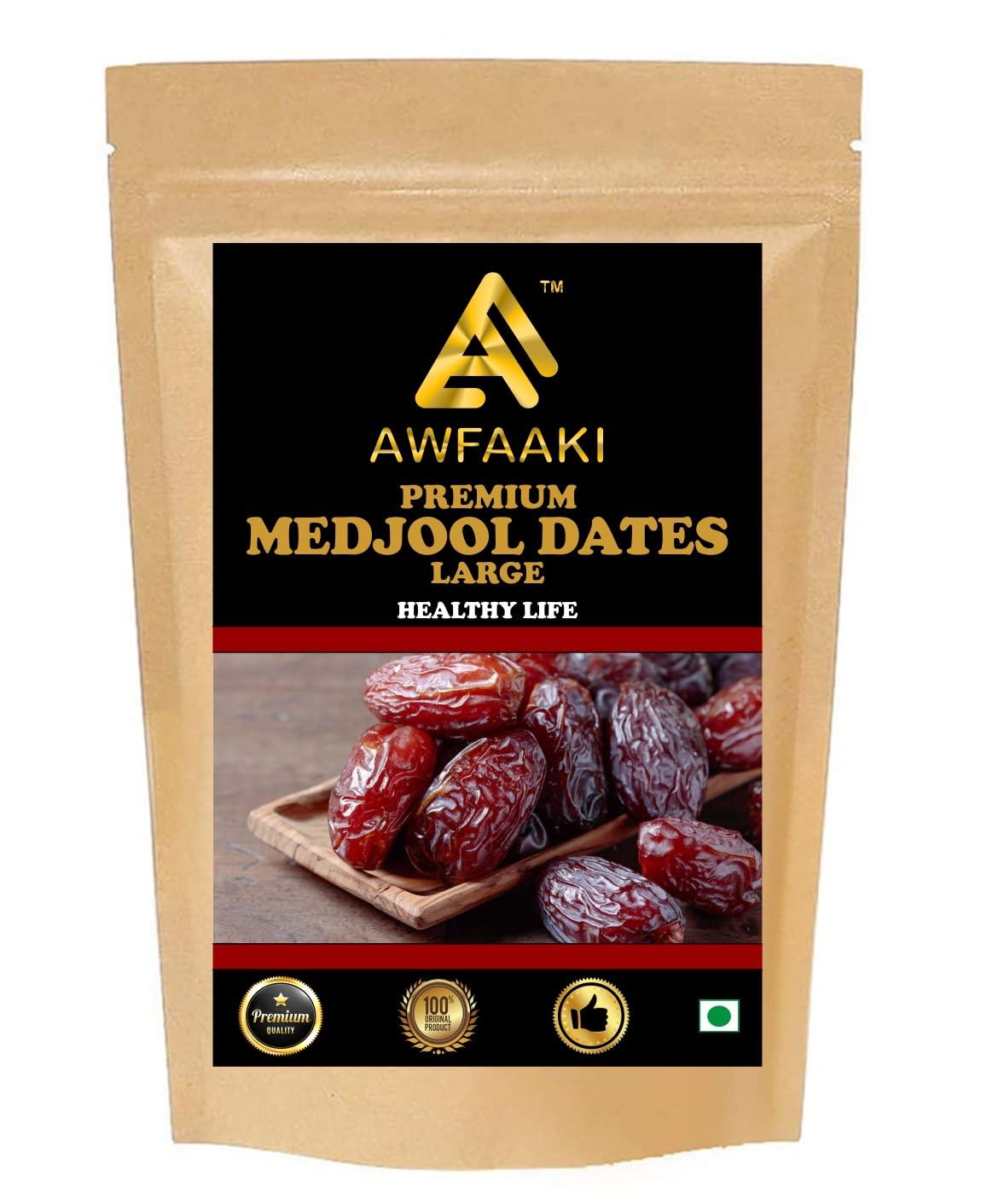 AWFAAKI Awfaaki Medjoul Dates Large | Medjool Dates Jumbo (500 g)