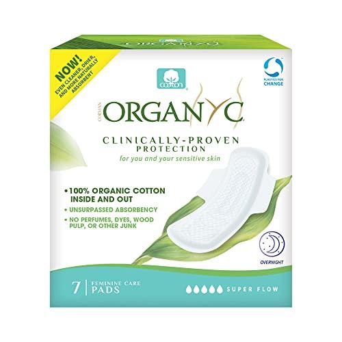 Organyc Organyc 100% Organic Cotton Pads for Bladder Leaks, Overnight, 10 Count