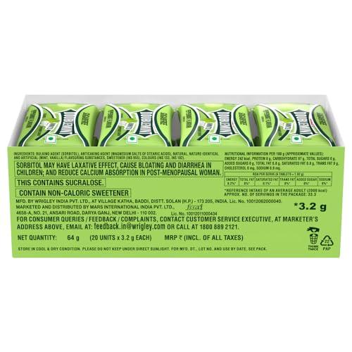 Doublemint Doublemint Sugarfree Mints Sleeve Box | Peppermint Flavour Chewing Gum | Mint Gums for Instant Freshness | 20 Sleeves per Box | 64 g | Pack of 3