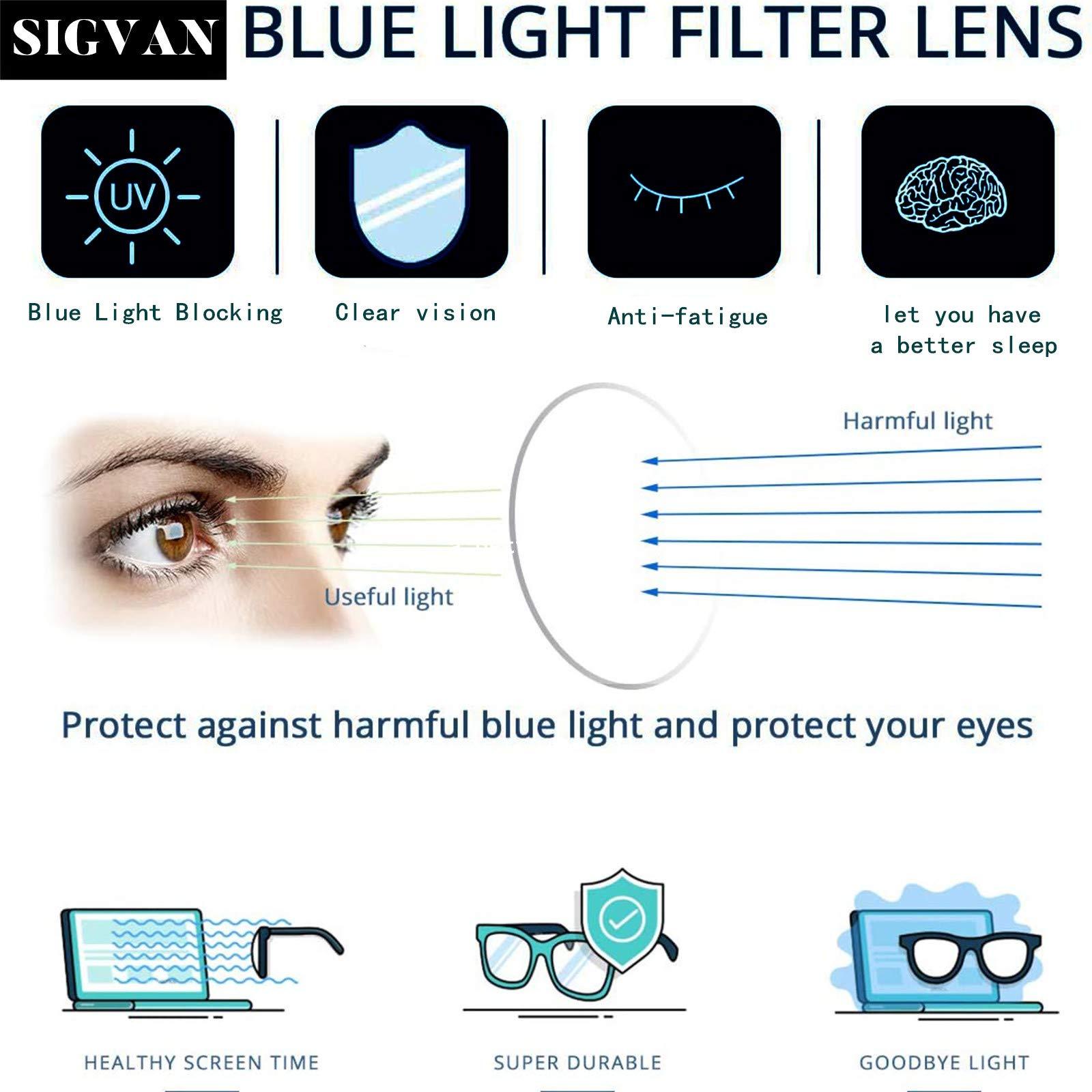 SIGVAN SIGVAN Ladies Reading Glasses Blue Light Blocking Spring Hinge Fashion Pattern Print Eyeglasses for Women (multicolour, 1.25)