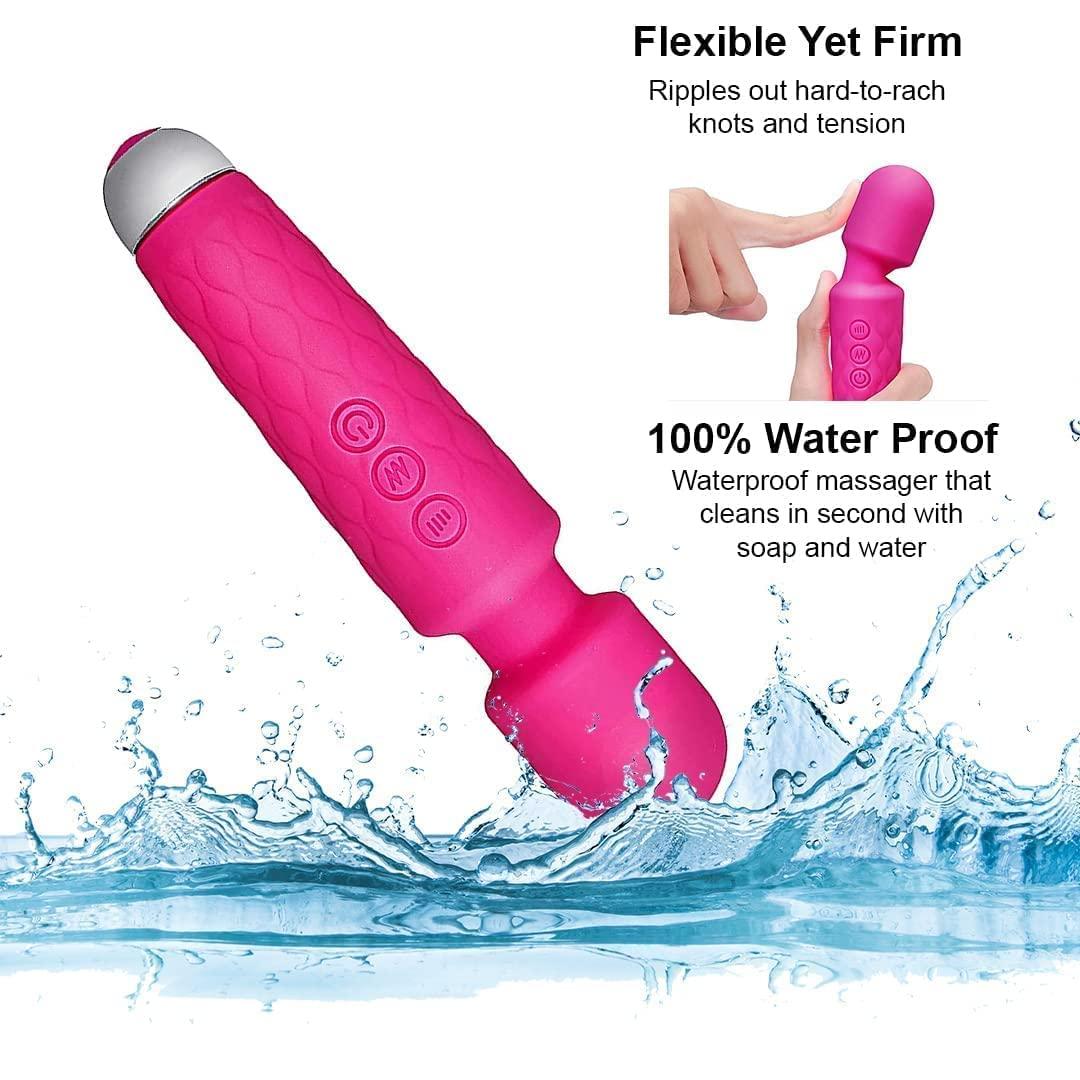 MOYESTA MOYESTA Rechargeable Personal Body Massager for Women | Cordless Handheld Wand Vibrate Machine | Perfect for Pain Relief Massage (Multi Color)