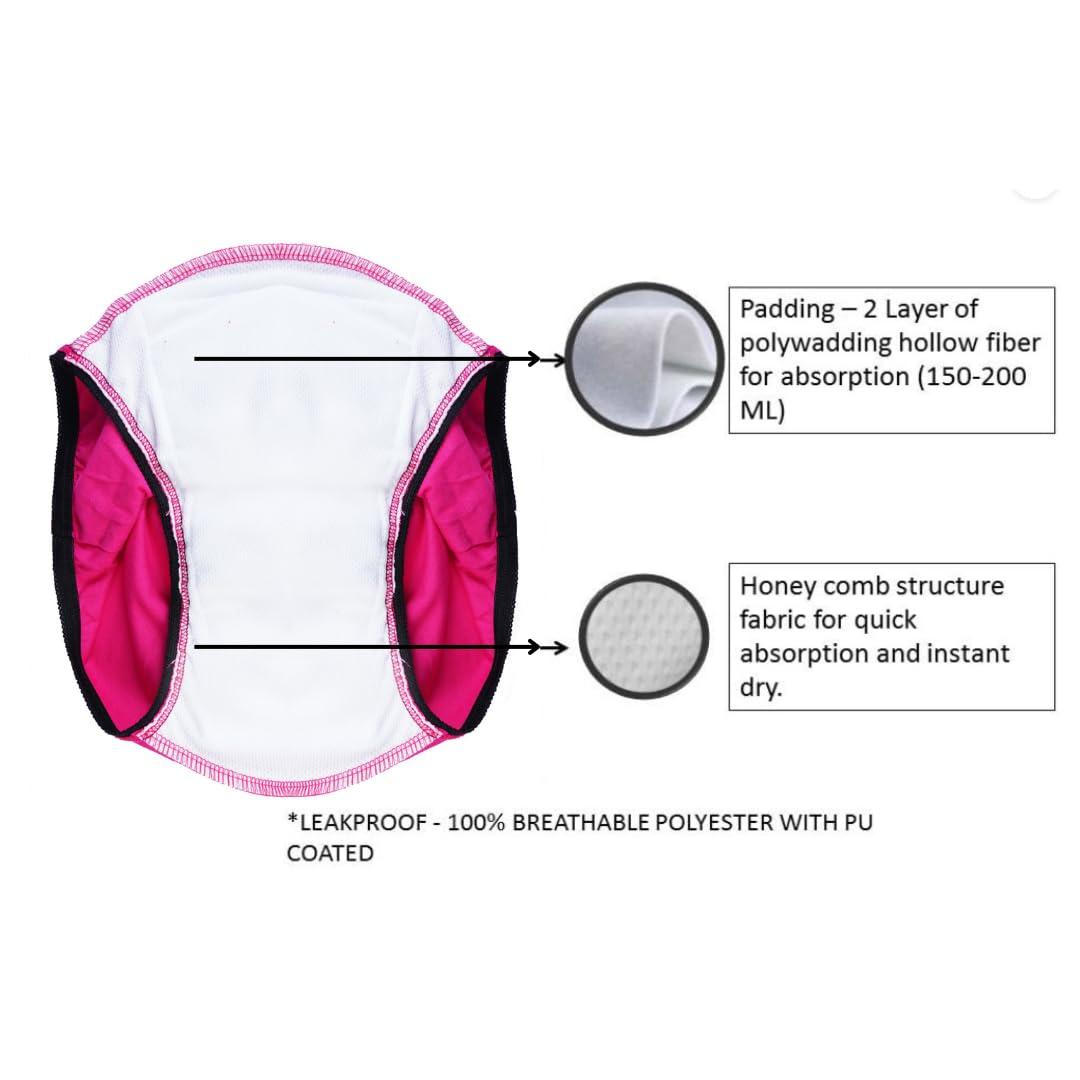 Wemyc Wemyc Incontinence Underwear For Women I Washable & Reusable I For Medium Leaks I Adult Diaper I Bedwetting Panty (M)