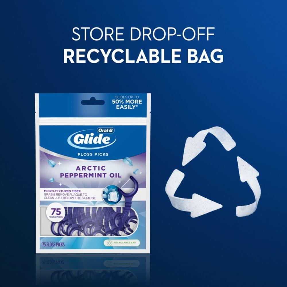 Glide Oral-B Glide 3d White Floss Picks Radiant Mint