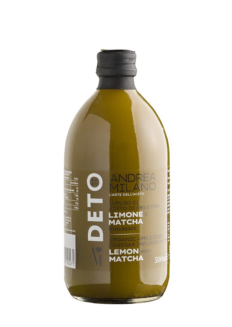 Generic Deto Organic Apple Cider Vinegar Infusion With Lemon & Matcha with Live Mother - 500ml (Andrea Milano)
