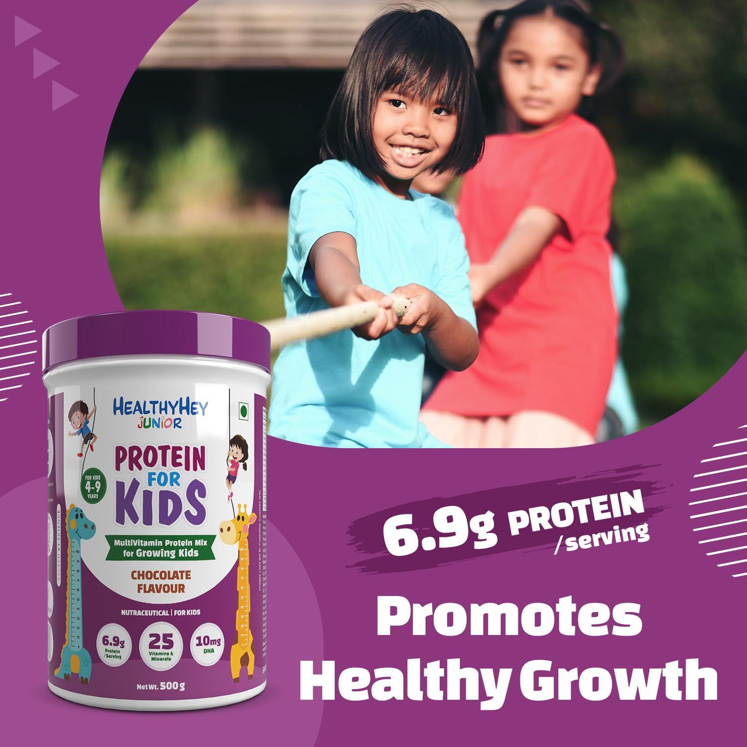 HealthyHey HealthyHey Junior Protein Powder for Kids - Chocolate Flavour - 500g