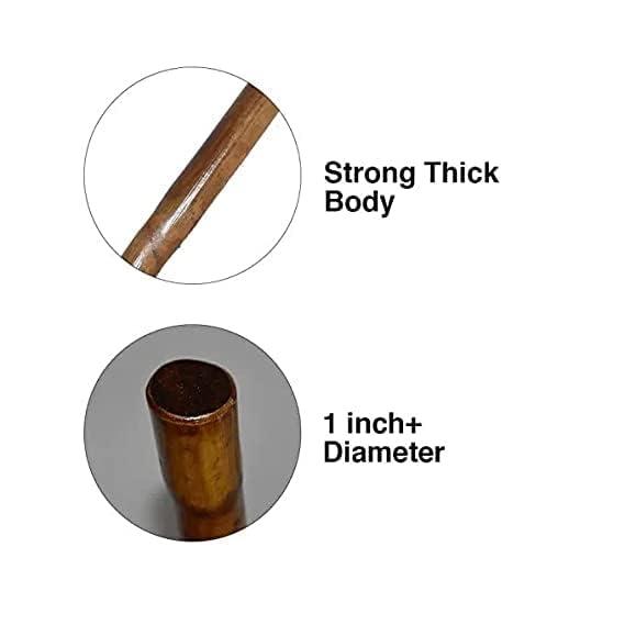 CRAFTCANE CRAFTCANE Cane Stick,Danda, Lathi for Exercise, Weight Loss, Yoga Stick, Stick for Morning Walk, Multipurpose Stick(6ft)(flexible)
