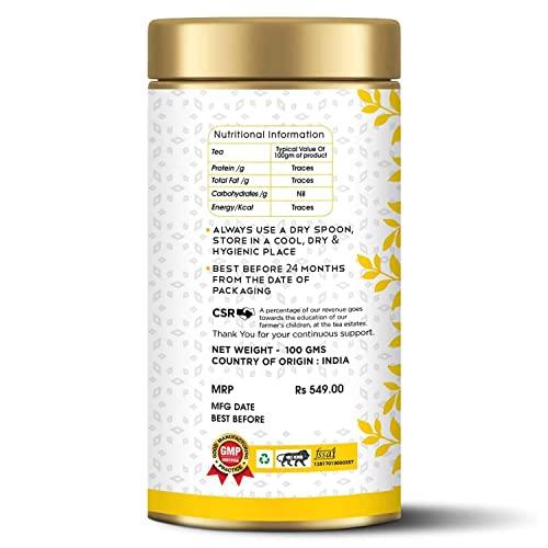 TeaRaja Tearaja Lopchu Golden Orange Pekoe Darjeeling Leaf Tea, 100g