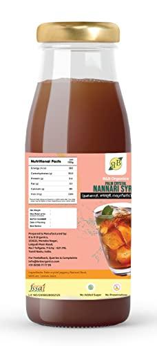 B&B Organics B&B Organics Original Nannari Sharbat Syrup, 500 ml - with (Palm Crystal, Nannari Roots & VetiVer) ( Sarasaparilla | Narunandi)