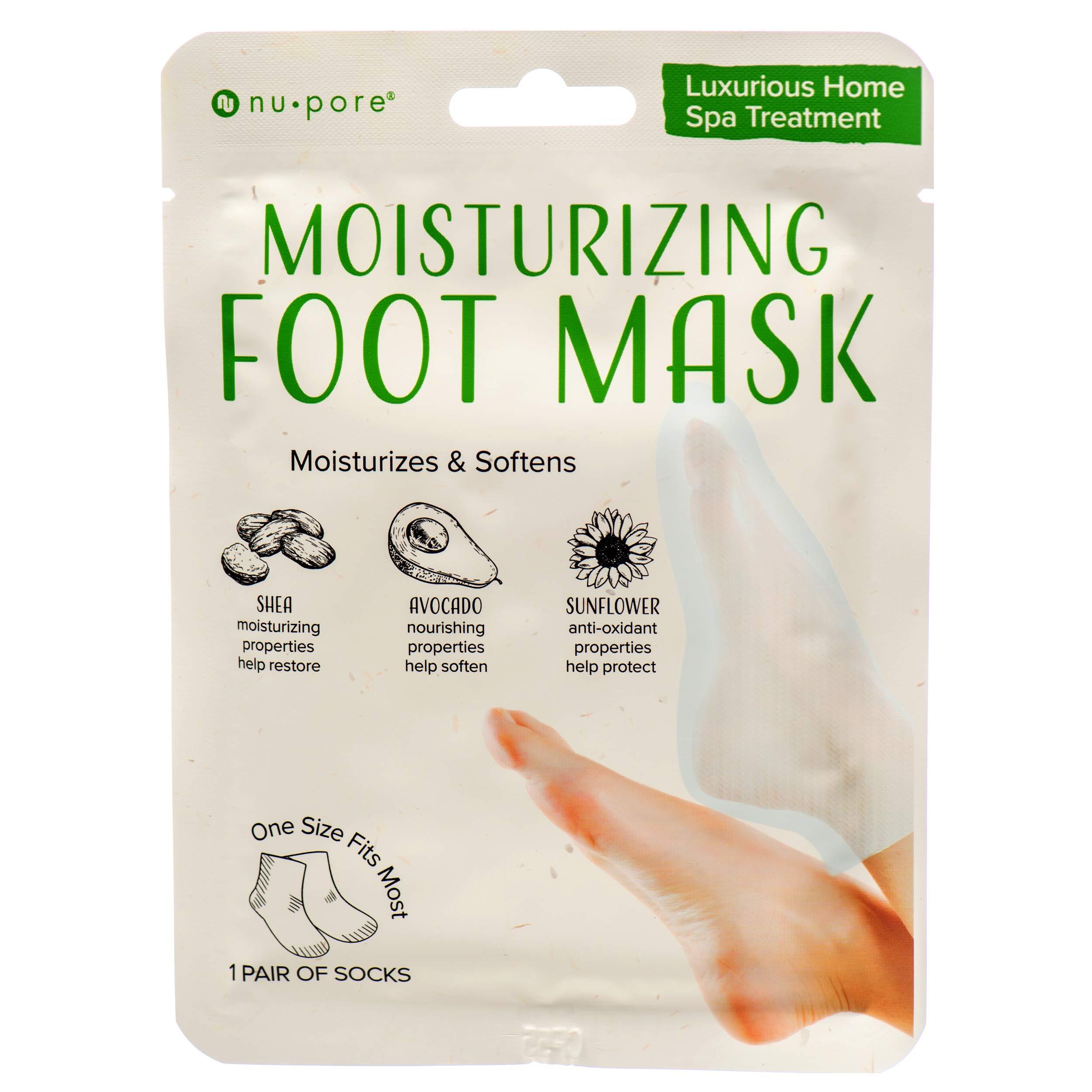 nu-pore Nu-Pore Korean Moisturizing Socks Luxurious Home Spa Treatment Foot Mask One Size Fits All (5 Pcs)