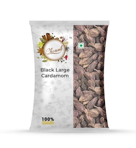 Chounk Chounk Black Large Cardamom, 800 Grams | Badi Elaichi | Preservative Free | Sabut Elaichi | Kali Elaichi | Moti Elaichi | Black Cardamom