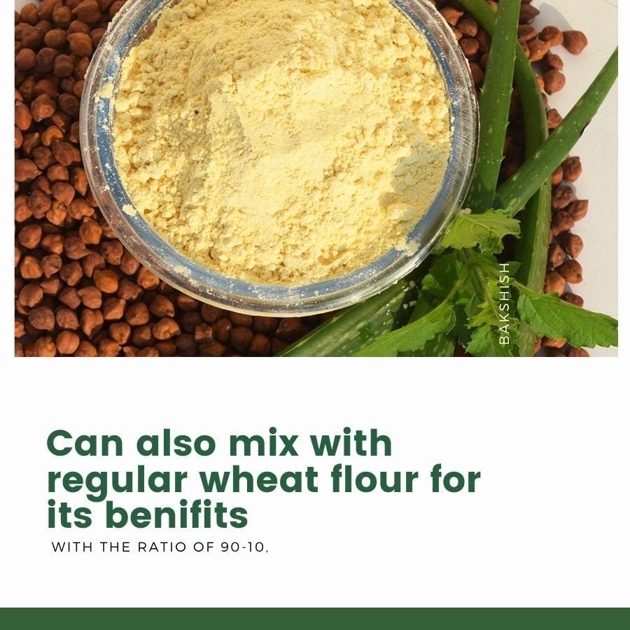 BAKSHISH BAKSHISH Chana Atta Flour Pack of 4 (500gm)