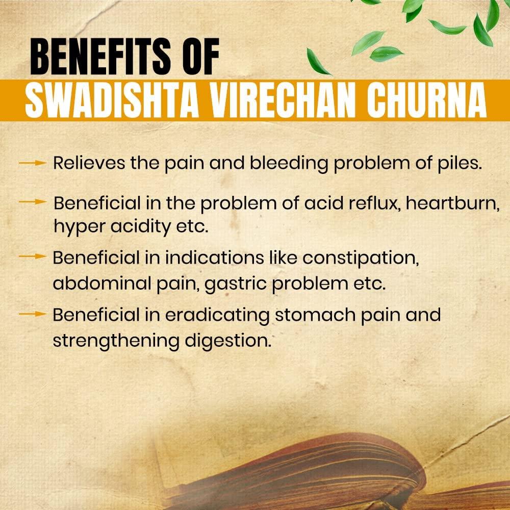 A R Ayurveda A R Ayurveda Swadishta Virechan Churna Ayurvedic Formula to Stimulate Bowel Movements