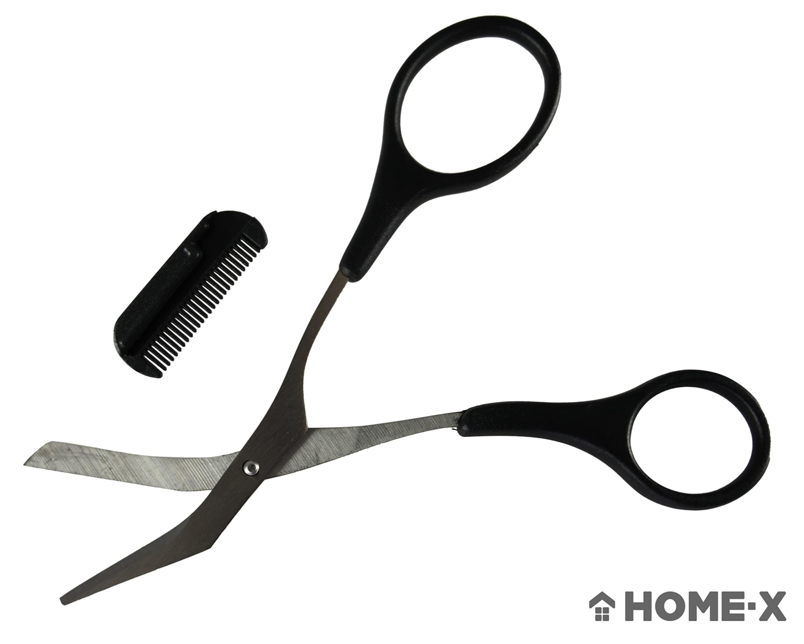 Home-X HOME-X Eyebrow Scissors, Stainless Steel Eyebrow Trimmer, Eyebrow-Shaping Tool, Small Trimming Scissors for Grooming