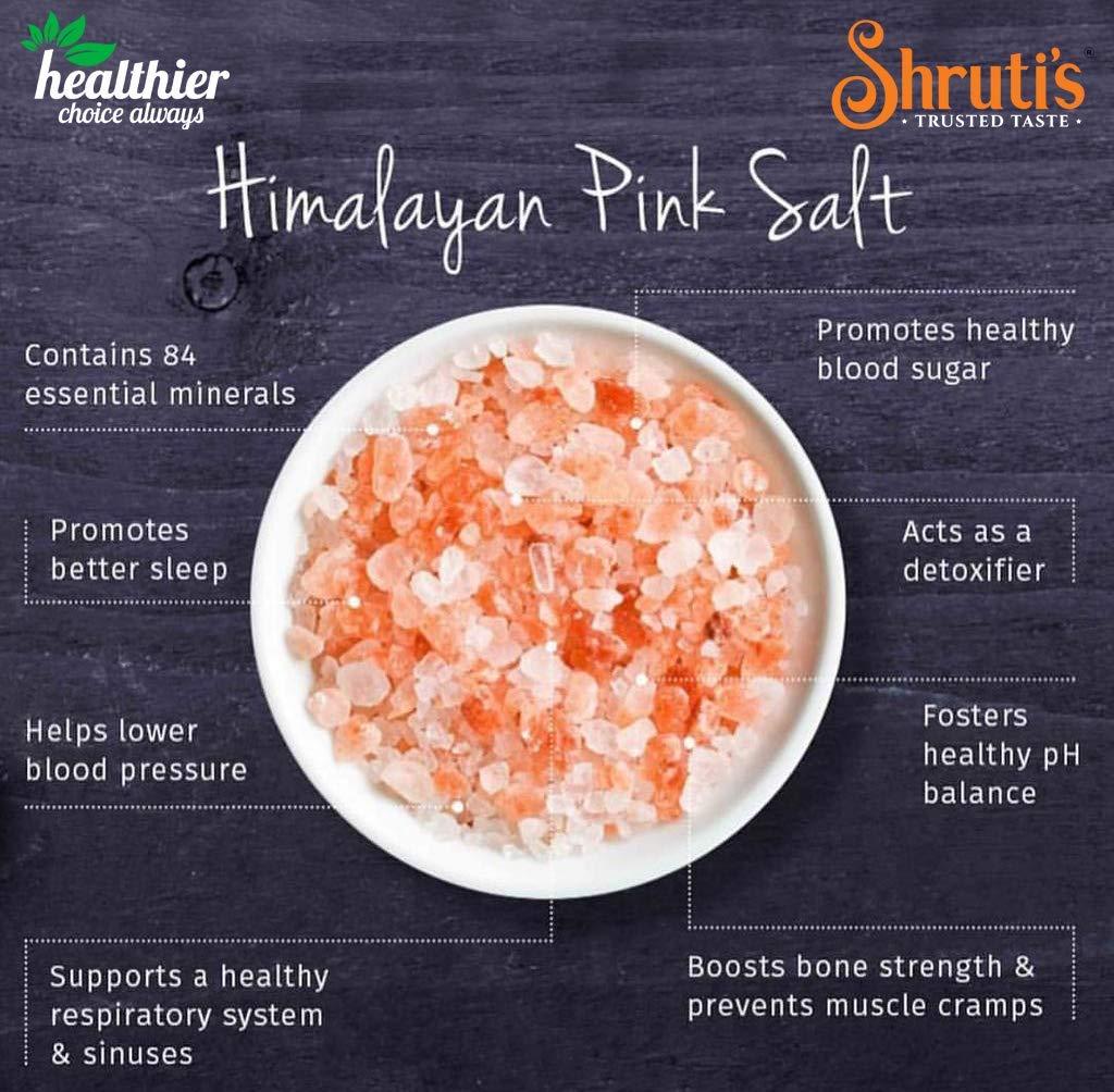 SHRUTI'S Himalayan Pink Salt Crystal 500 Gm Packs (Pack of 2)