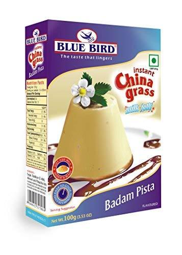 Fresh Produce Blue Bird Instant China Grass, Badam Pista, 100g