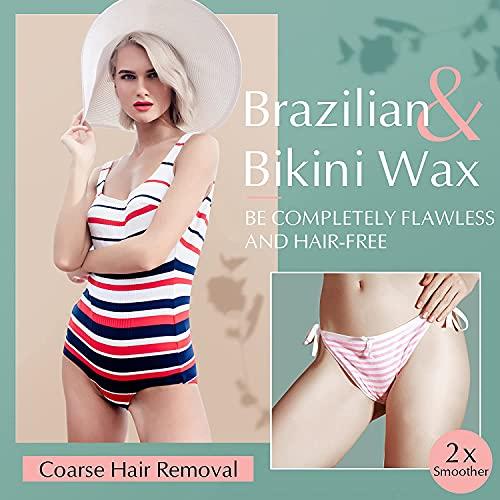 XAMILE XAMILE Wax Beads for Hair Removal, Hard Wax Beans For Painless Hair Removal, Canadian Bikini Facial Eyebrow Waxing At Home Waxing Beads Refill for Women (Multicolor)
