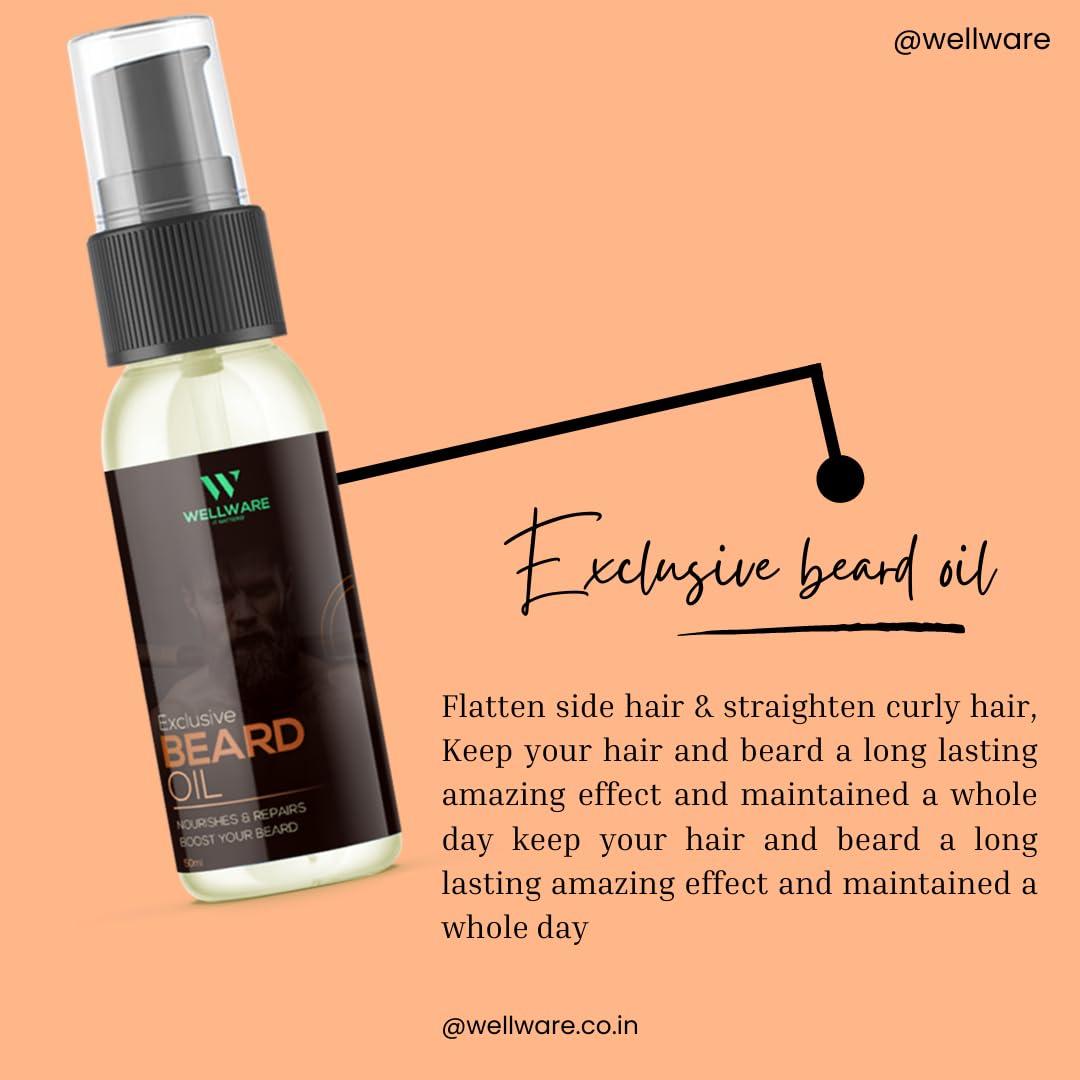 WELLWARE WELLWARE Suprei Quality Beard Growth Oil With Advanced Formula Beard Hair Oil (50 ml)