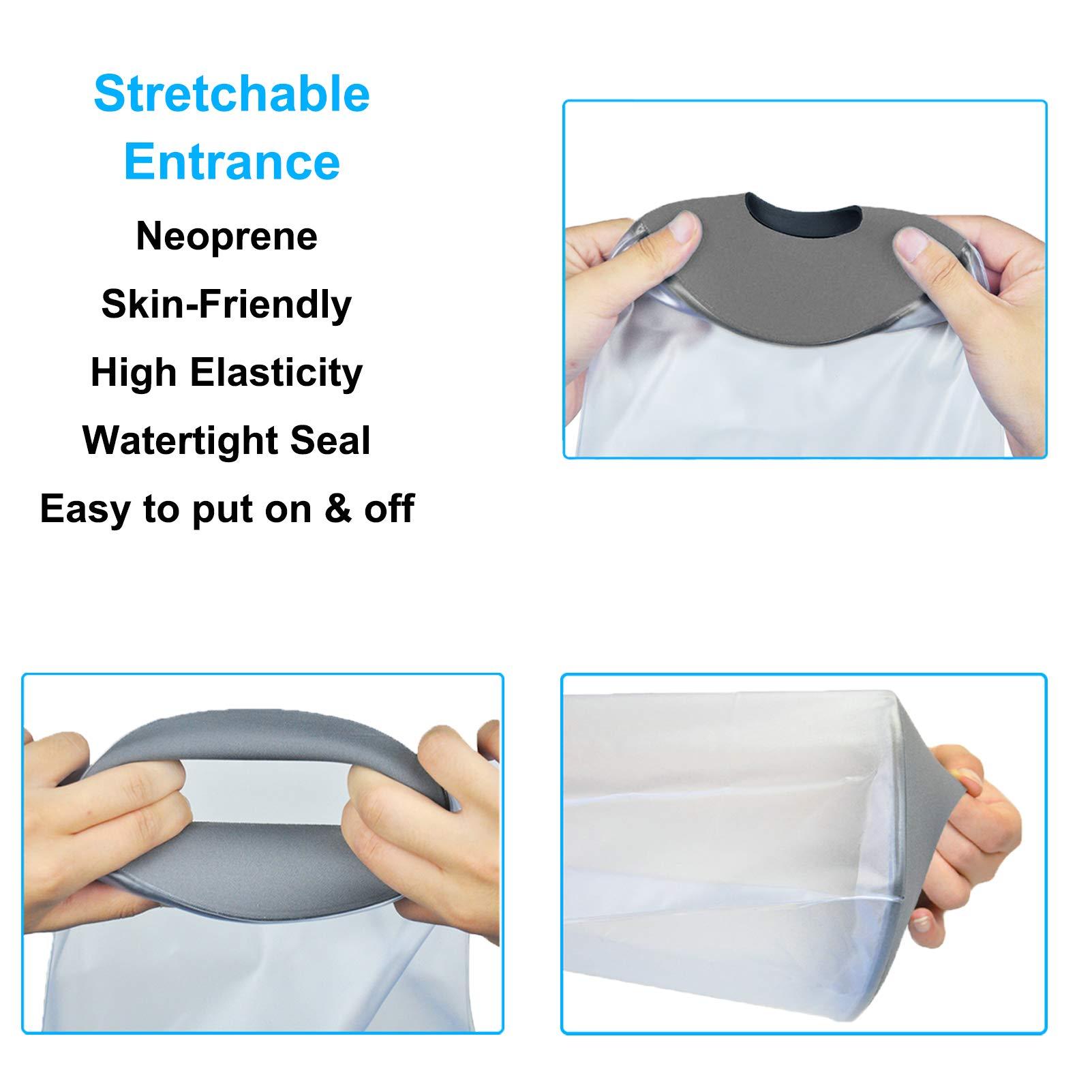 JuoPool PICC Line Shower Cover, Waterproof PICC Line Sleeve, Reusable IV Protector for Bath, Cast Cover Bag for Arm or Elbow Wounded