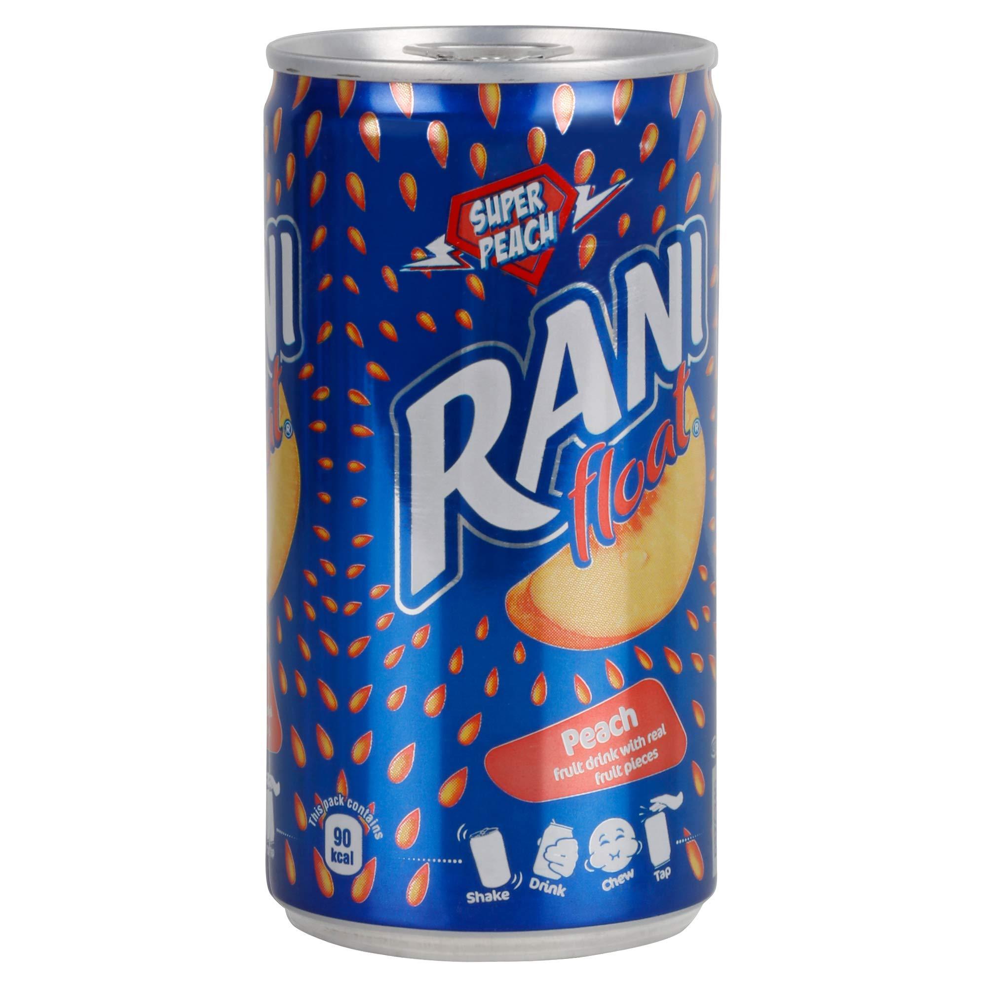 Rani Rani Rani Peach Float Jar, 6 X 180 G, Vegetarian