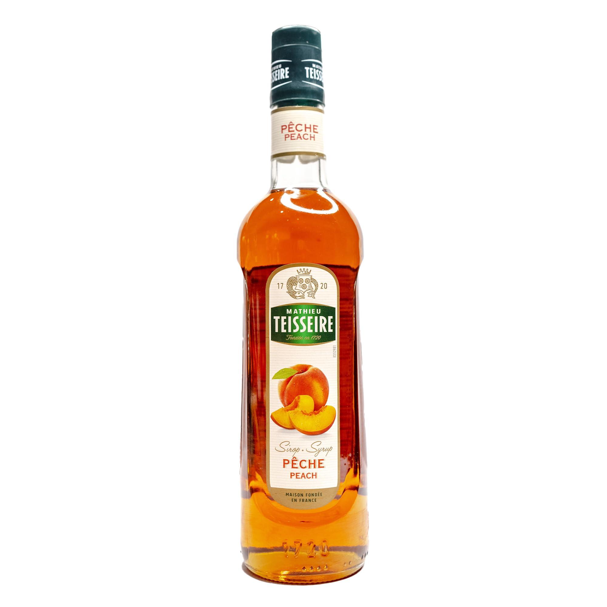 Mathieu Teisseire Mathieu Teisseire Peach Syrup, 23.67 fl oz 700 ml