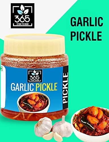 365 STORE TO DOOR 365 STORE TO DOOR Garlic Pickle, 750g | Lehsun Ka Achaar | Fresh and Tasty Pickles | Tangy and Delicious | Homemade, No Preservatives, No Oil | 100% Pure & Hygiene | Ready to Eat