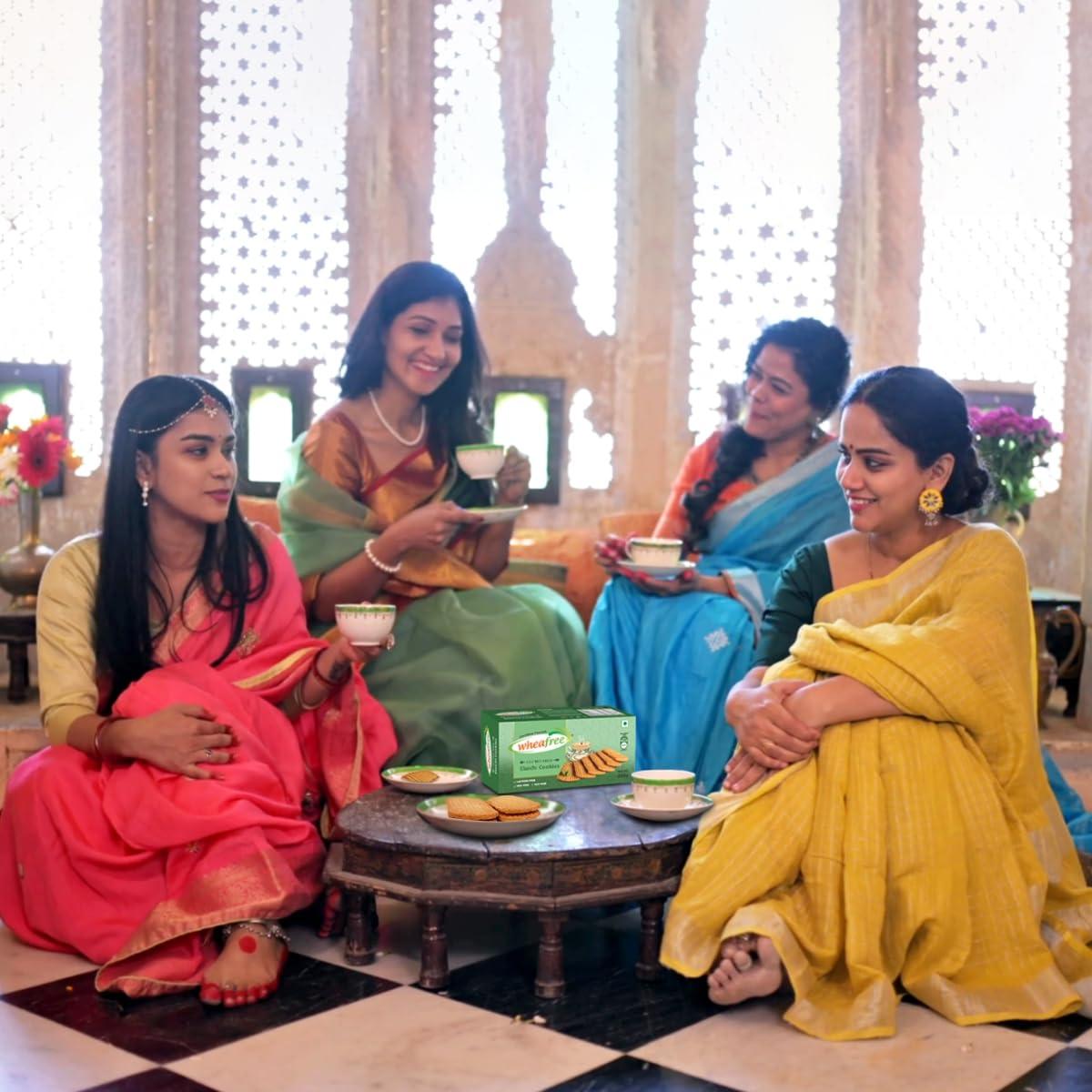 wheafree Wheafree Gluten Free Elaichi Cookie 200g Pack | Lactose Free | No Maida | Best Tea Time Snacks | 100% Vegetarian and Wholesome Ingredients