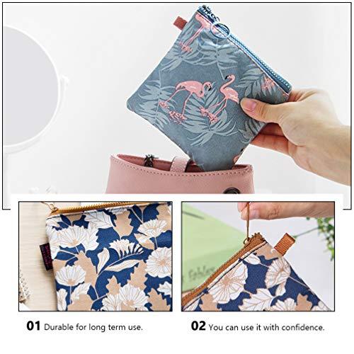 Artibetter ARTIBETTER 2pcs Napkins Bag Pouch Nursing Pad Holder Sanitary Napkin Bag Small Zipper Pouch Coin Purse for Women and Girls