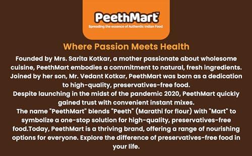 PeethMart PeethMart Chakli Bhajni Mix |Traditional Instant Indian Snack Mix | Authentic Delicious Snack |100% Natural Ingredients | Namkeen Snacks for Foodie | Party Snacks (Pack of 3)