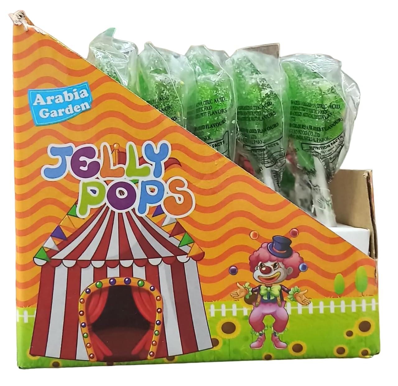 Arabian Garden Jelly Lollipop Arabian Garden Jelly Lollipops Delicious Gummy Candy Variety Of Shapes And Assorted Fruit Flavors Full Of Joy & Fun Box 18g X 24 Pops
