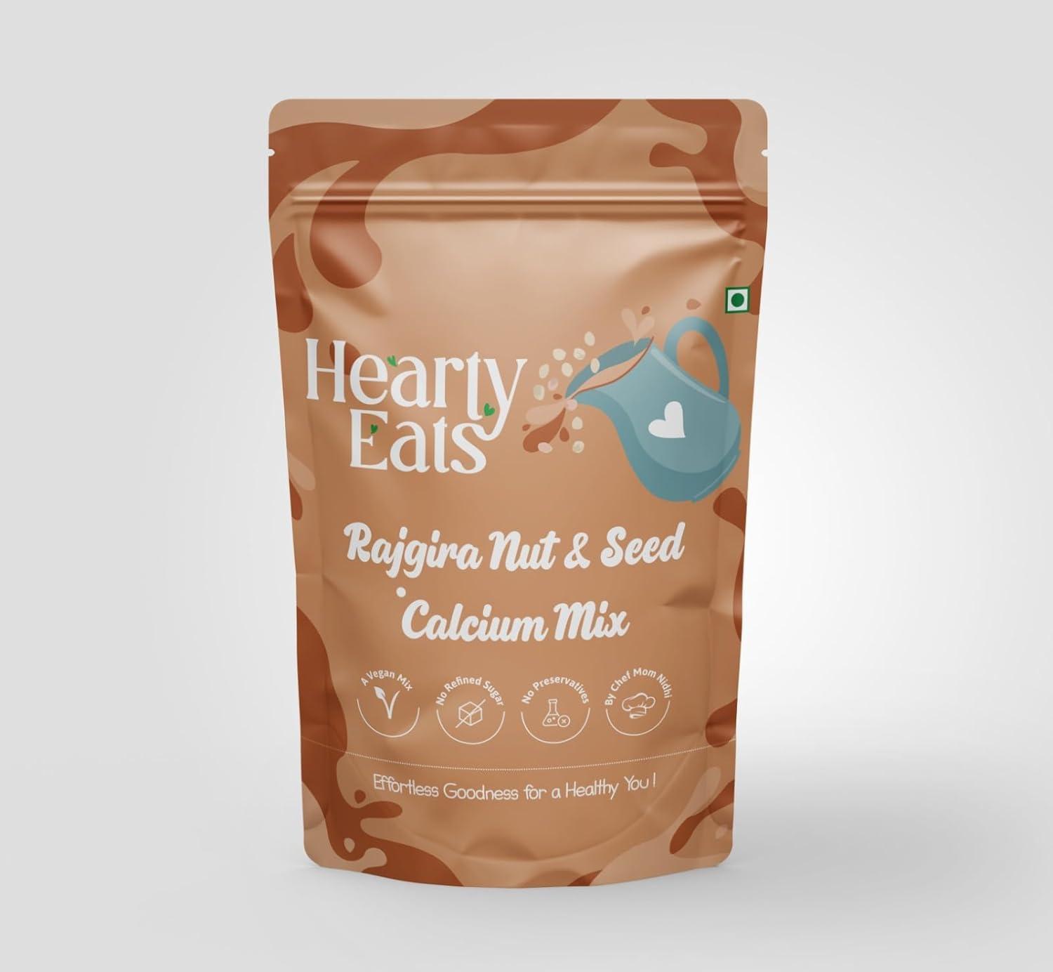 Hearty Eats Hearty Eats Healthy Breakfast Combo Walnut Oats Brownie Pancake Mix,Rajgira Nut And Seed Calcium Mix & Pizza Millet Chilla Mix (Combo Pack of 3)225 Grams Each