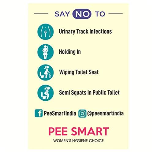 PEE SMART PEE SMART Stand and Pee | Pocket Sized Urination Device for Women | Disposable Female Urination Device | Foldable, Pocket Friendly, Use at Outdoors, Travel, Public Toilets | (Pack of 5)-100 Pieces