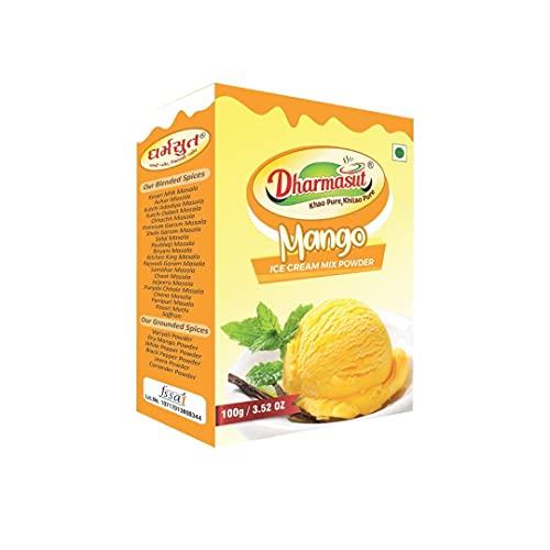 DHARMASUT DHARMASUT Kesar Pista + Mango + Butter Scotch + Chocolate + Vanilla Ice Cream Powder | Pack of 5 | 500 gm