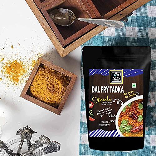 365 STORE TO DOOR 365 STORE TO DOOR Indian Spice - Jain Dal Fry - Tadka Masala, 250 gm | Homemade Powdered | for Healthy Cooking | Ready to use | All Seasonings Spices | Pure & Hygiene | Spice Mix – Pack of 1