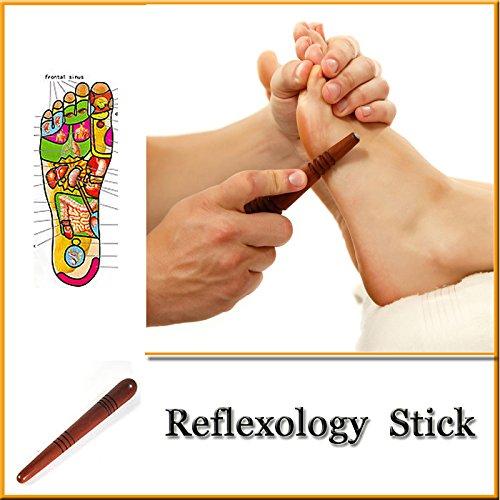Generic Generic Handiwork Thai Reflexology Stick Foot Body Care Massage Sandalwood Acupuncture Point Massage Stick Healthy&Care