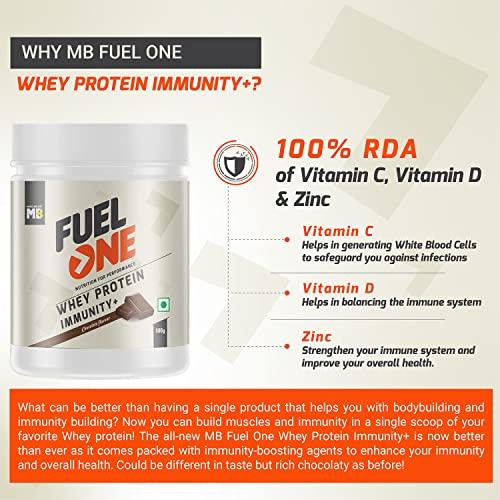 MuscleBlaze MuscleBlaze Fuel One Whey Protein, 24 g Protein, 5.29 g BCAA & 4.2 g Glutamic Acid (Chocolate, 500 g / 1.1 lb)