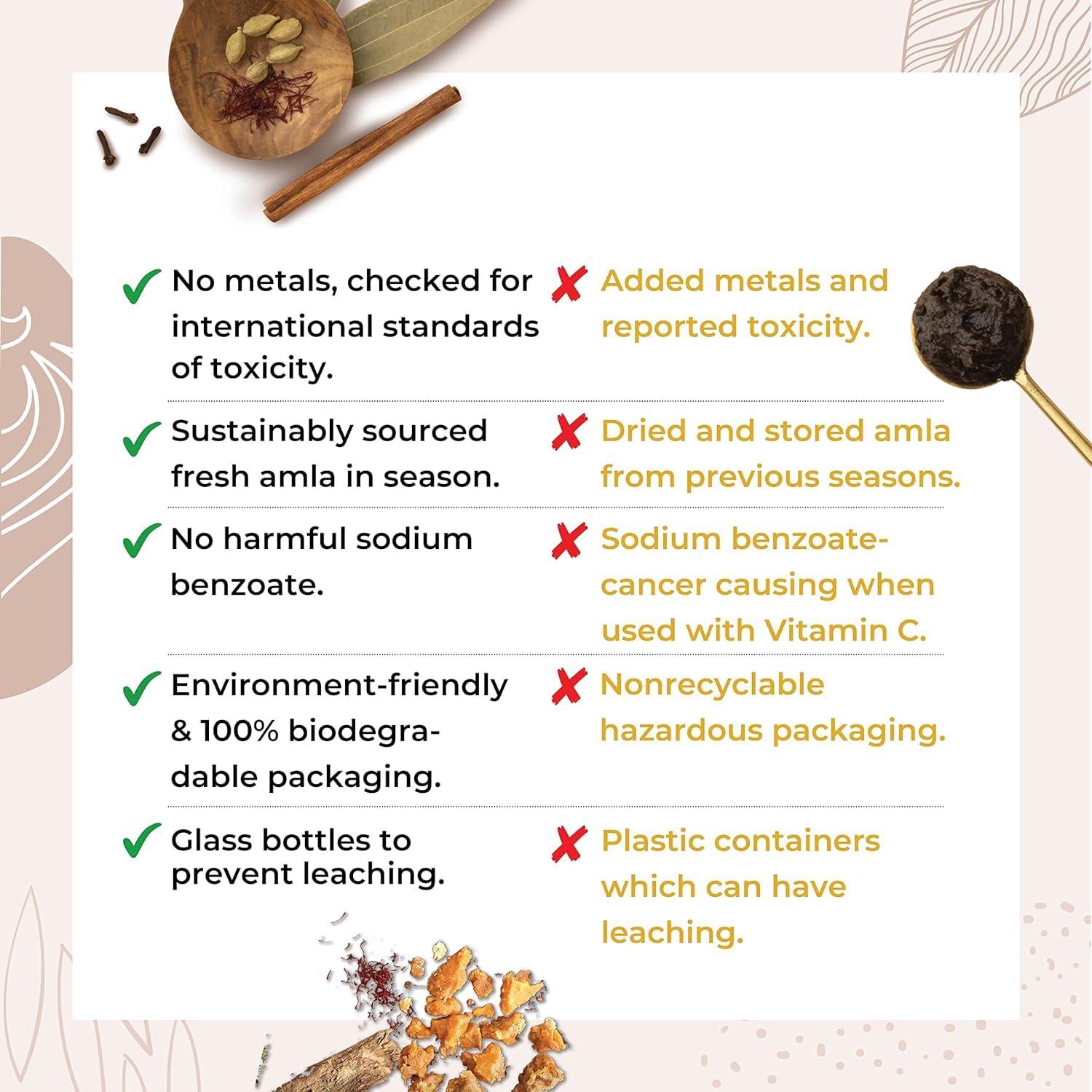 Cureveda Cureveda Chyawanprash Pureprash 1kg - Herbal Immunity Support for all age groups- Jaggery, Organic, Saffron Kesar, no added sugar (500gms x 2)