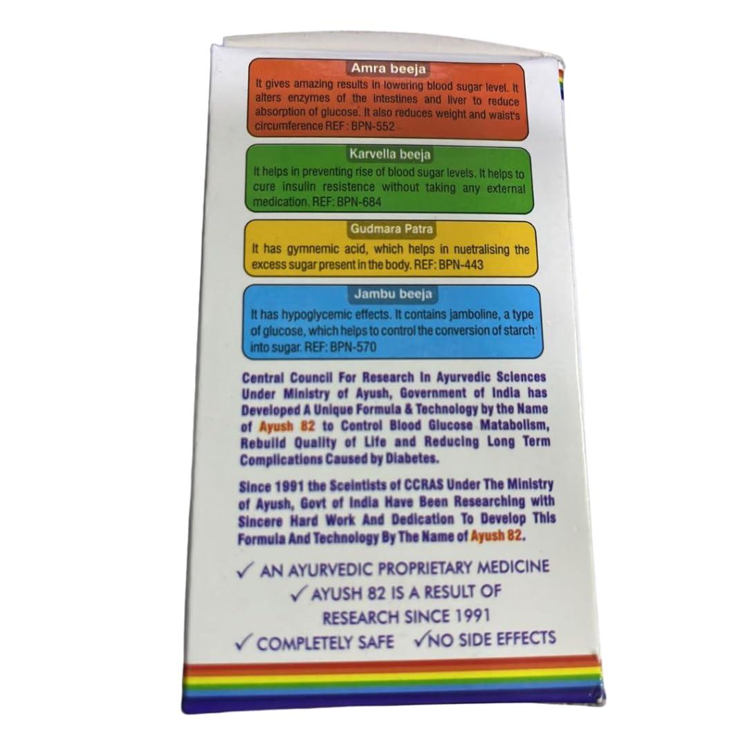 Herbo Range Herbo Range Ayush 82 | Control Diabetes and Blood Sugar Naturally | Approved by Ministry of AYUSH | Made of Pure Herbs | 3 Months Pack