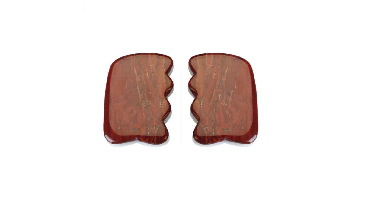 KANHA HANDICRAFT KANHA HANDICRAFT's (MT104) natural Red jasper stone gua sha tool for body and skin care,gua sha massage tool,therapy,spa treatment
