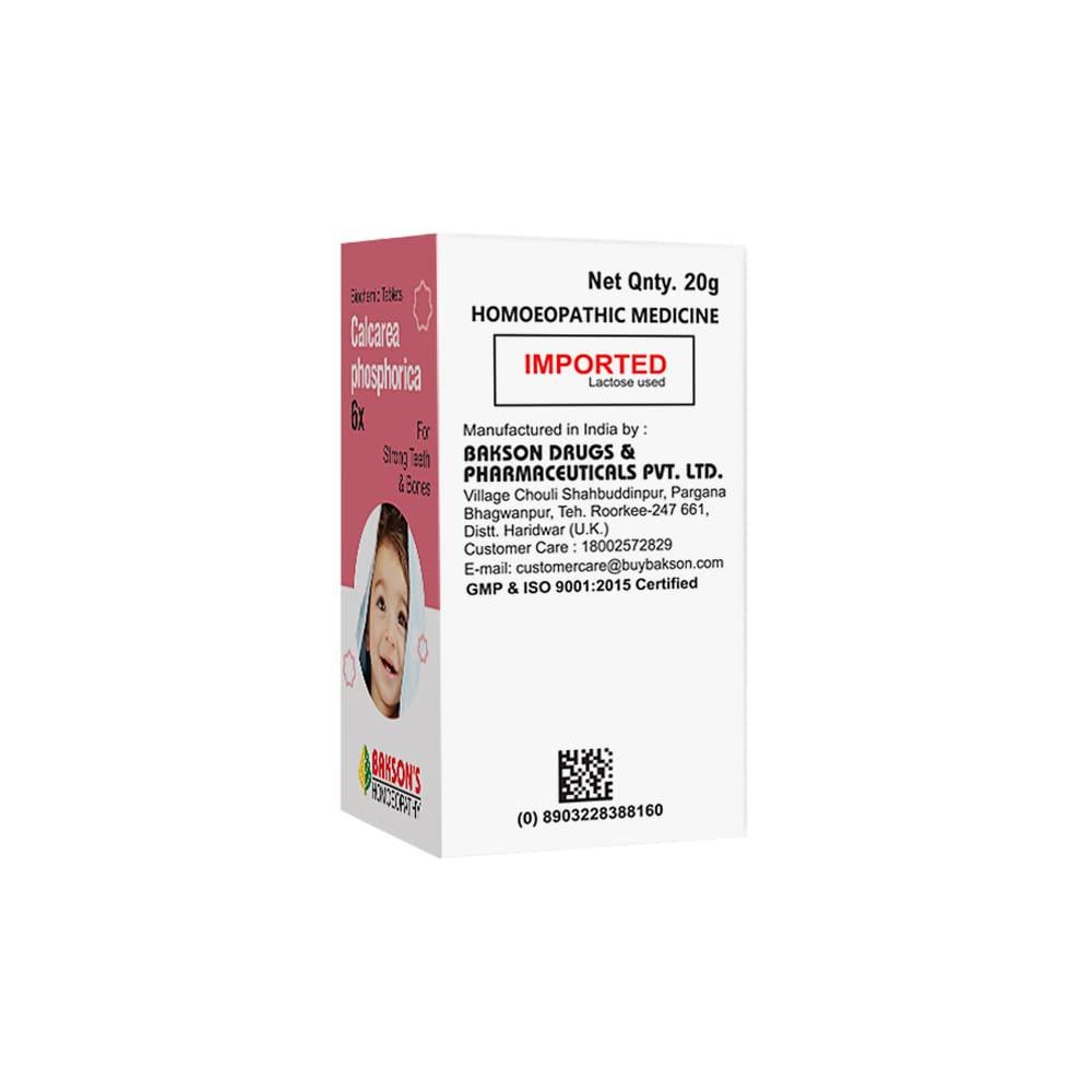 Dr. Bakshi's BAKSON'S HOMOEOPATHY Dr. Bakshi\'s BAKSON\'S HOMOEOPATHY Calcarea Phosphorica 6X For Bone Health Baby Care Products