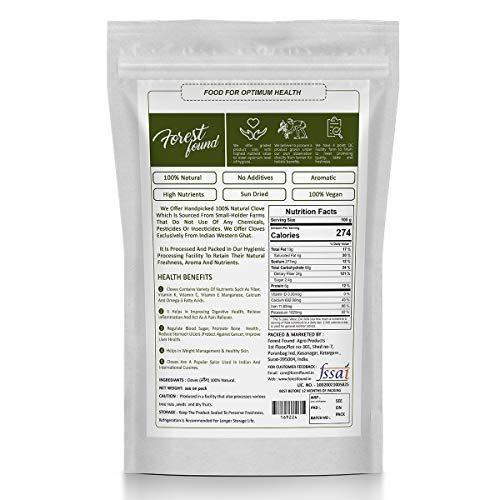 FOREST FOUND Forest Found Whole Cloves Spices ,Kerala Origin | Lavang, Laung, Laving, Grambu (250 Gram)